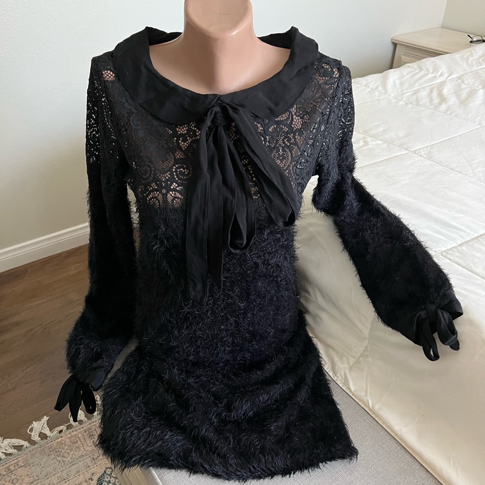 For Love and Lemons Black Mini Dress